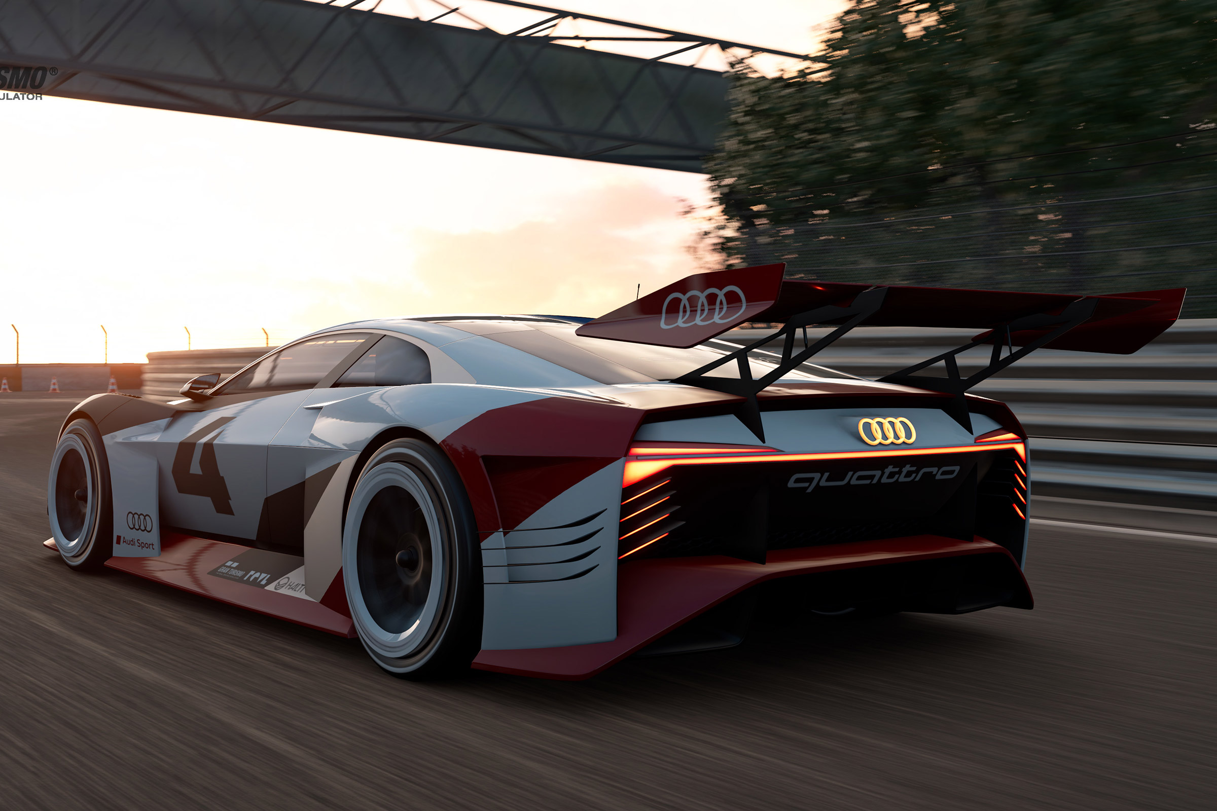 Audi e-tron Vision Gran Turismo rear quarter