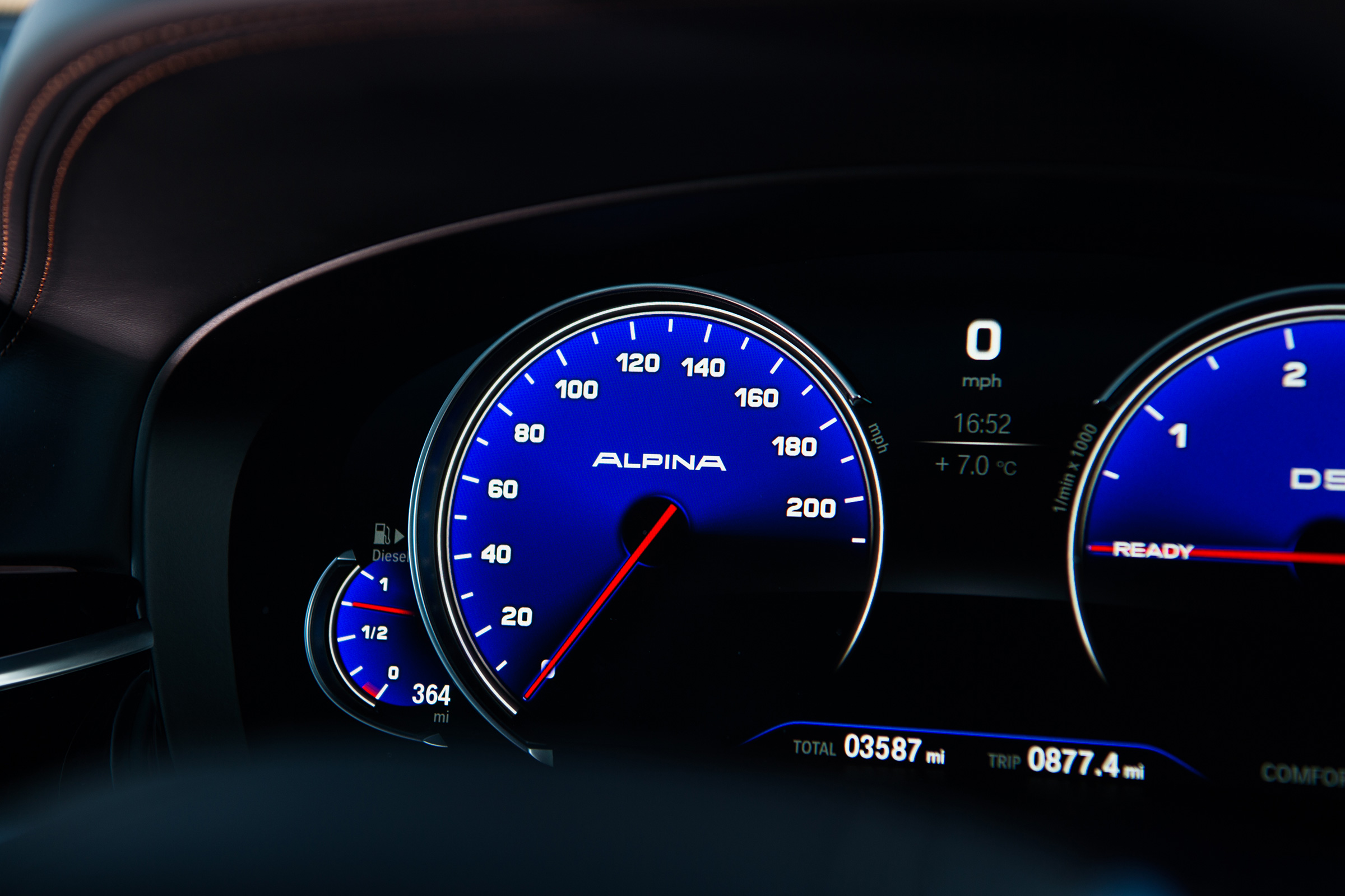 Alpina D5 S – instrument cluster
