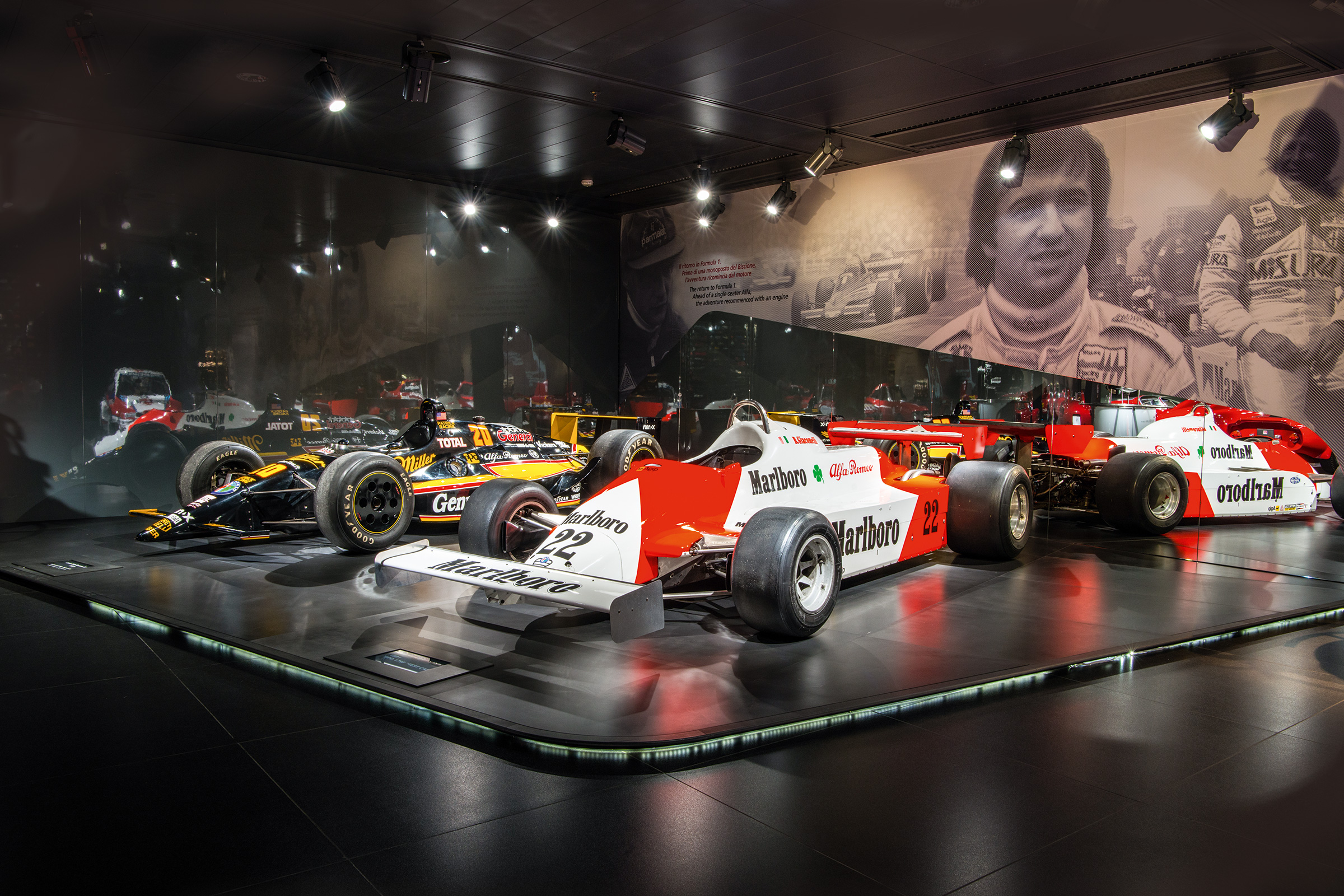 Alfa Romeo Nuvola concept; F1 and IndyCars from the ’80s and ’90s.