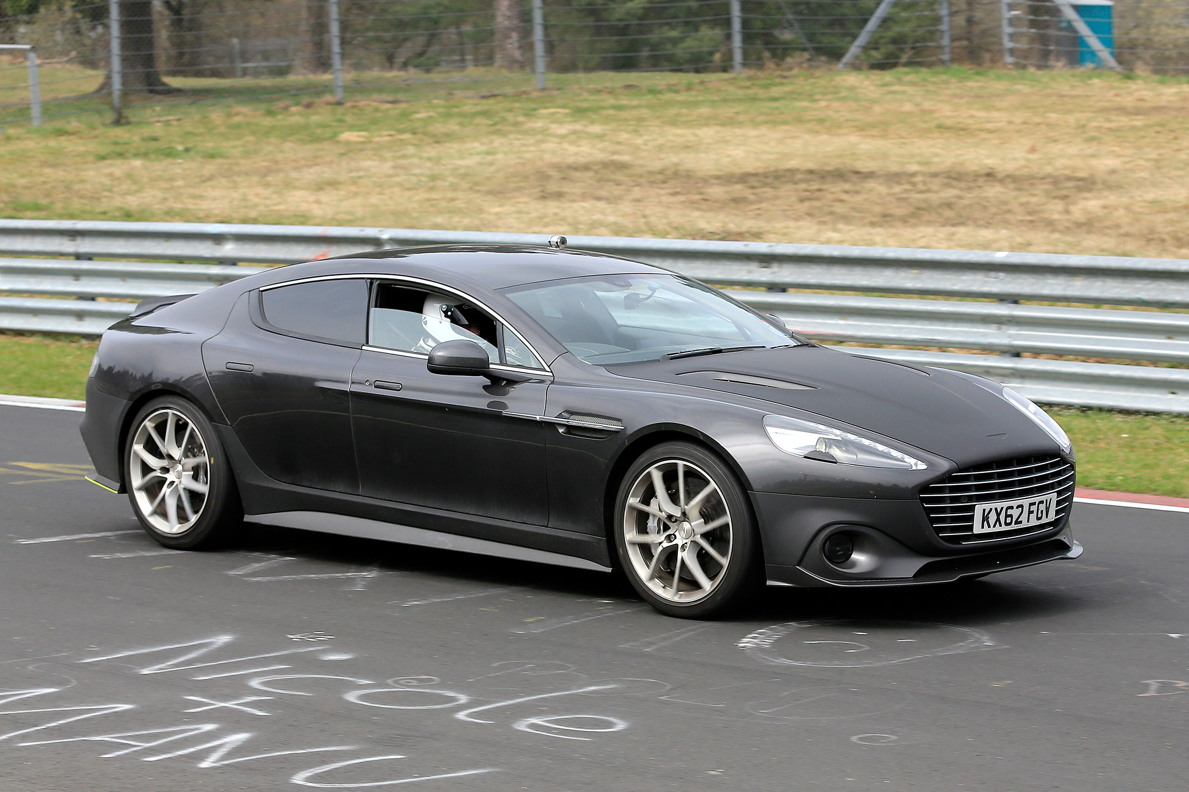 Aston Martin Rapide AMR spy - front quarter