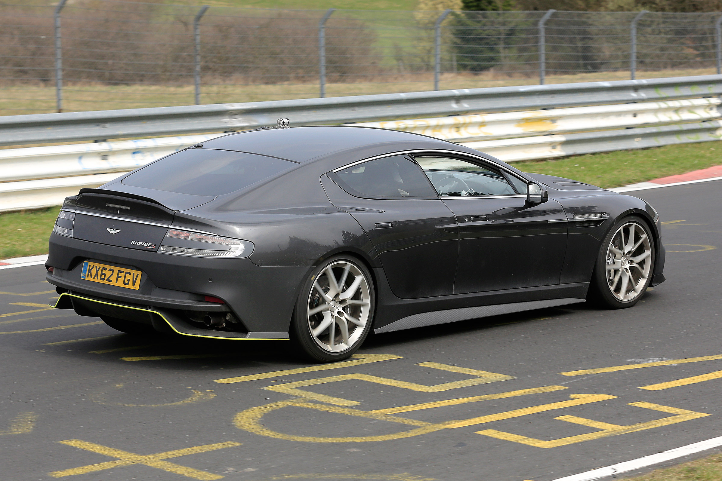 Aston Martin Rapide AMR spy - rear quarter