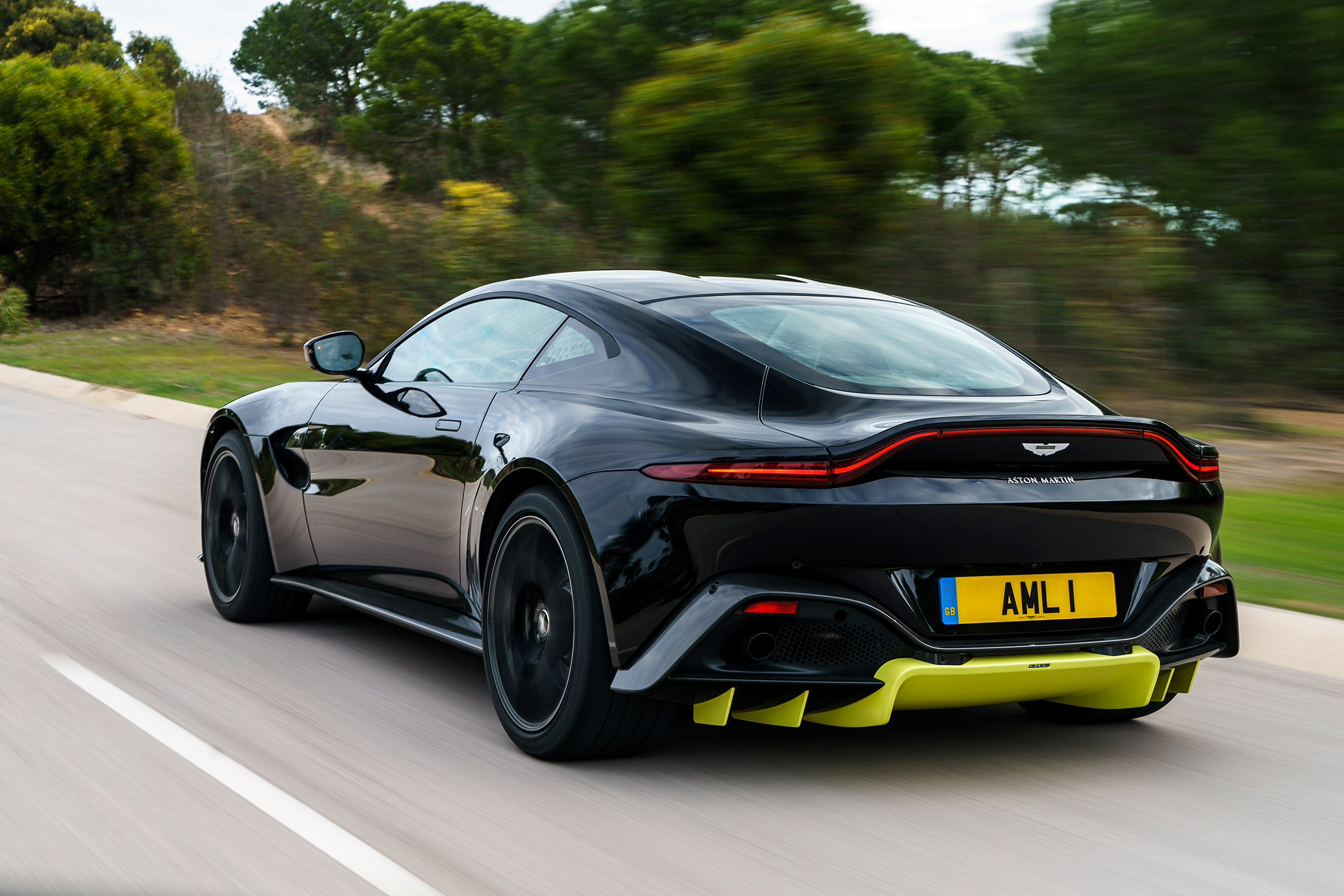 Aston Martin Vantage - black rear quarter