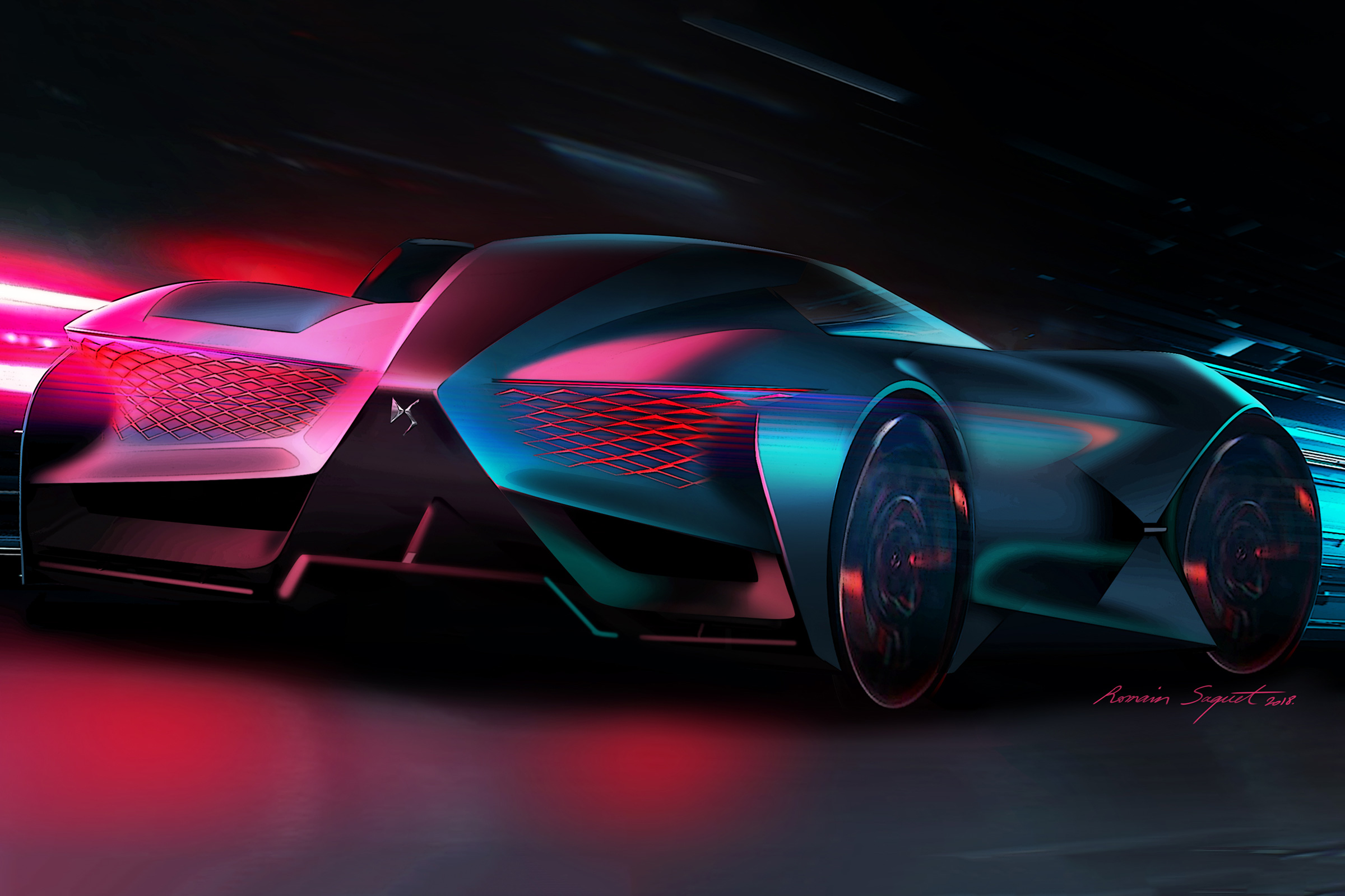 DS X E-Tense – rear