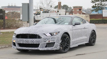 Ford Mustang Shelby GT500 in testing – front quarter