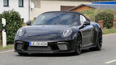 Porsche 911 Speedster spy - front