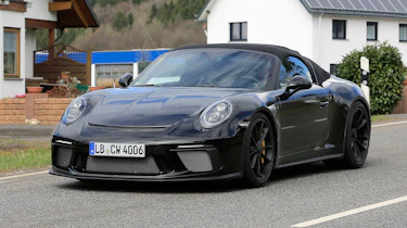Porsche 911 Speedster spy - quarter
