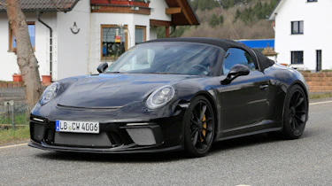 Porsche 911 Speedster spy - front quarter