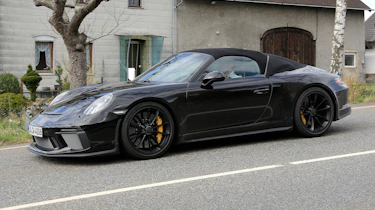Porsche 911 Speedster spy - quarter