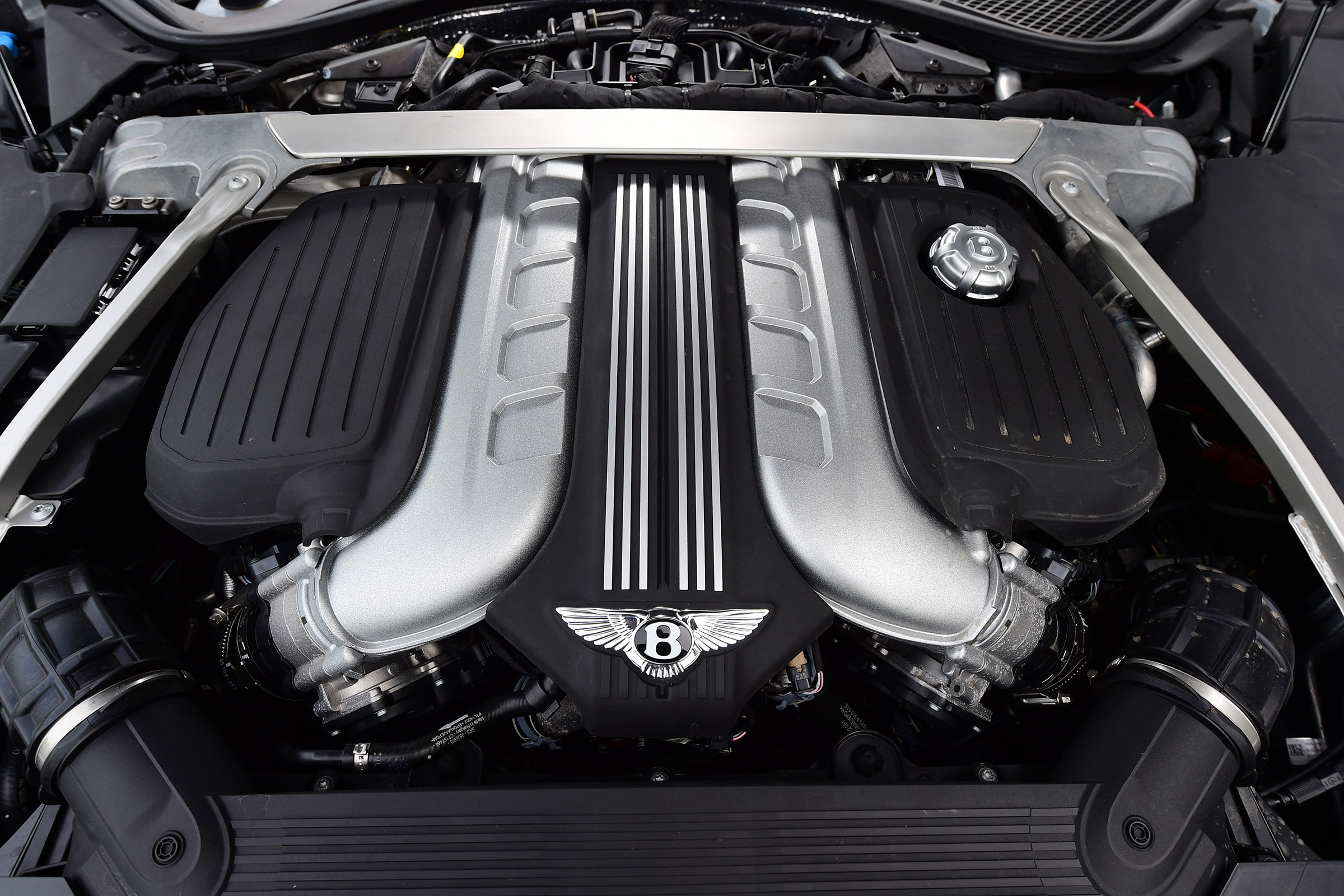 Bentley Continental GT UK drive - engine bay