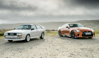 Audi Quattro and Nissan GT-R