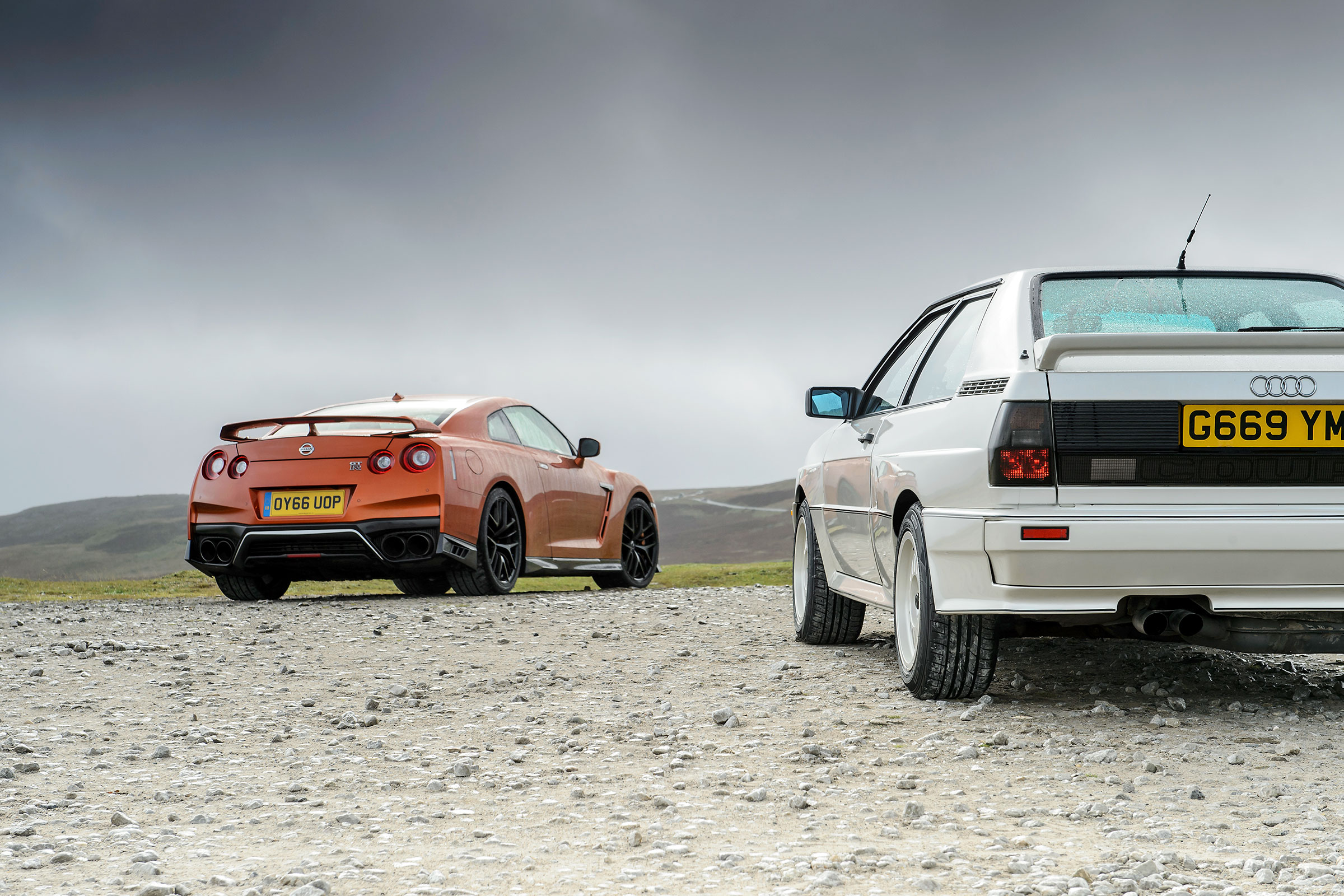 Audi Quattro and Nissan GT-R