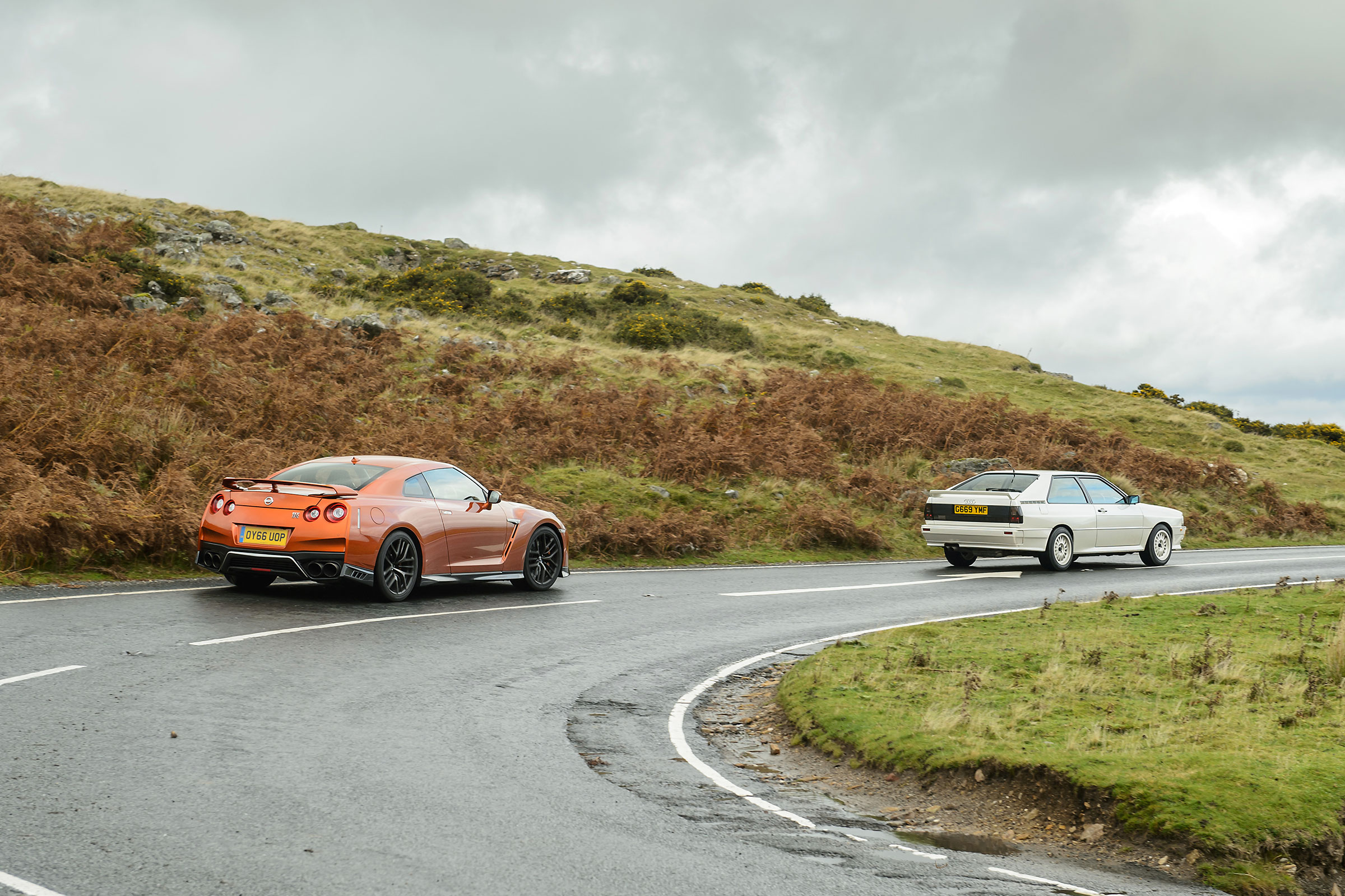 Audi Quattro and Nissan GT-R