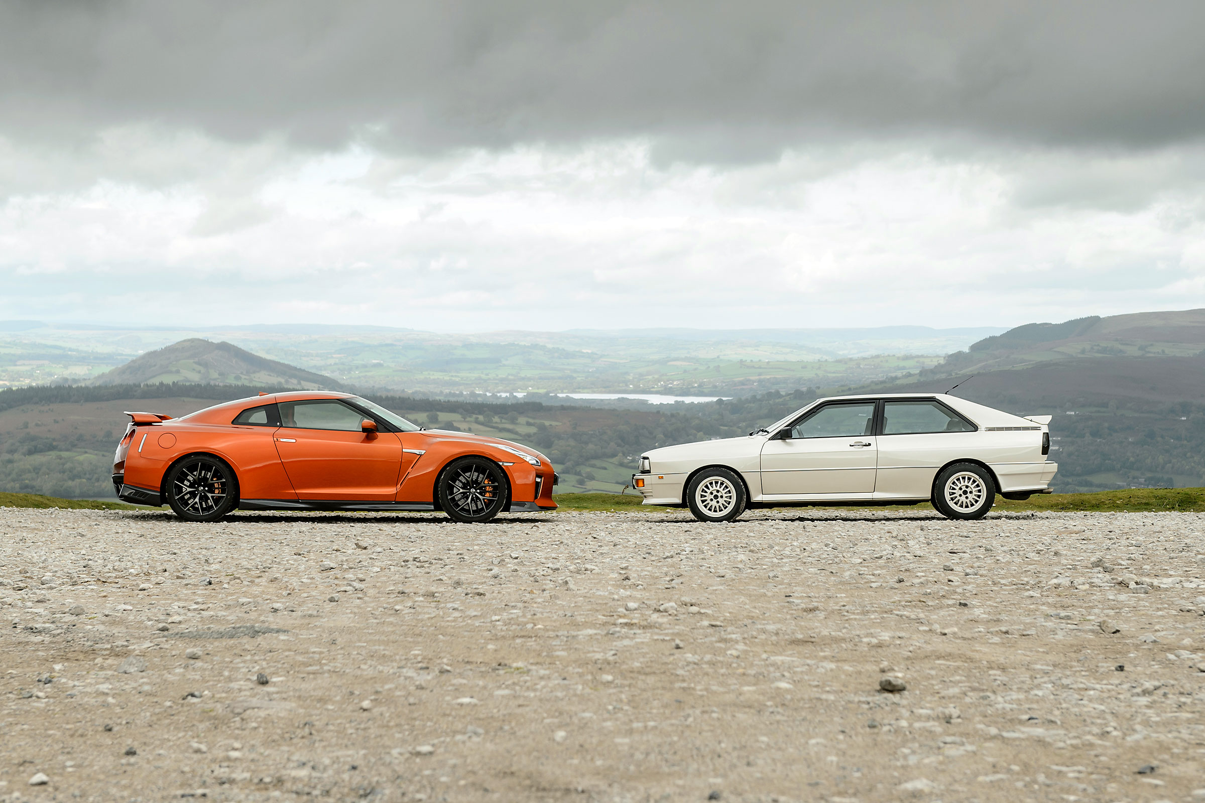 Audi Quattro and Nissan GT-R