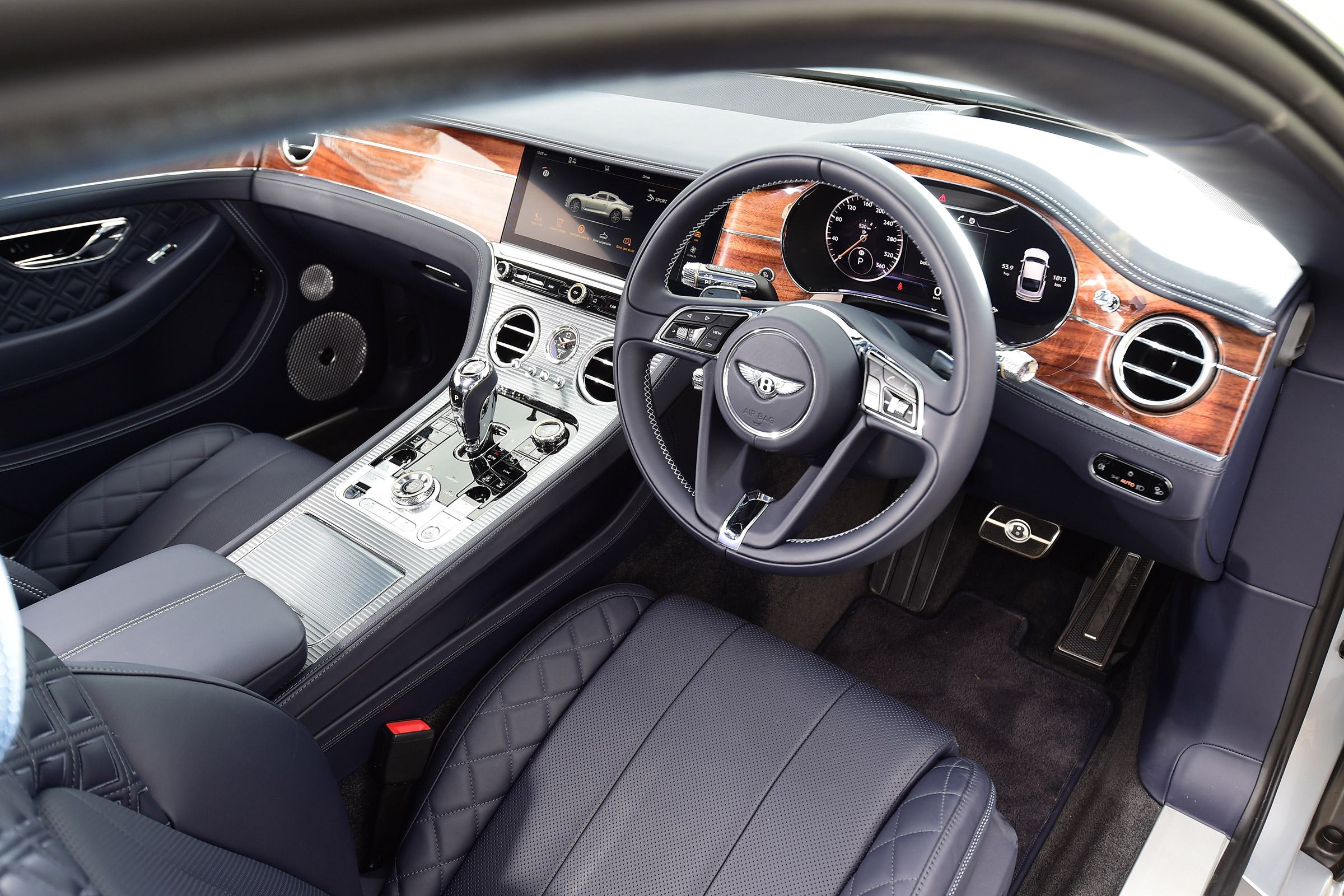 Bentley Continental GT UK drive - interior