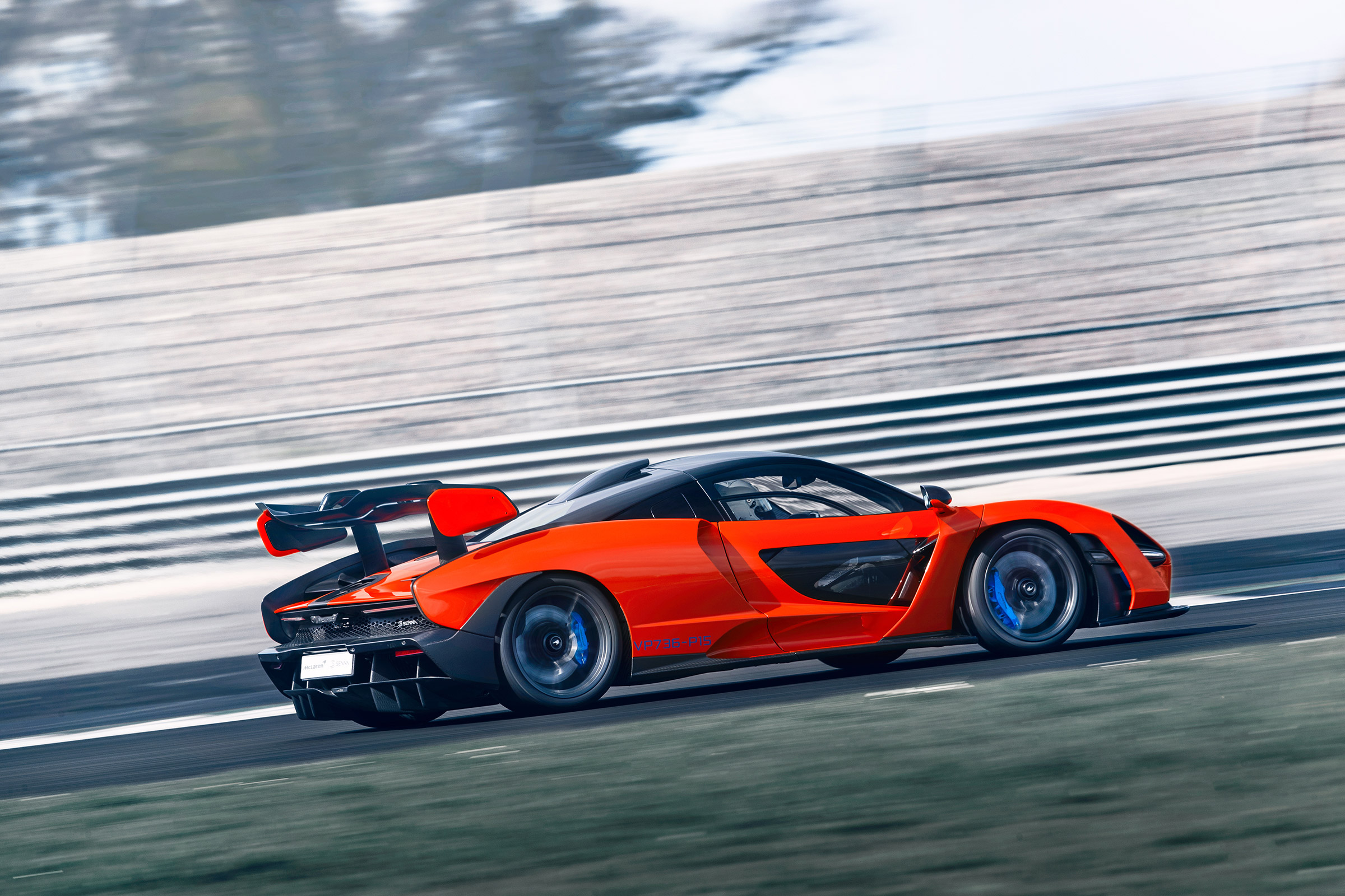 McLaren Senna at silverston - side