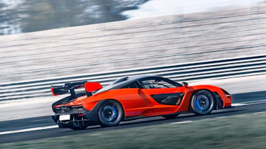 McLaren Senna at silverston - side