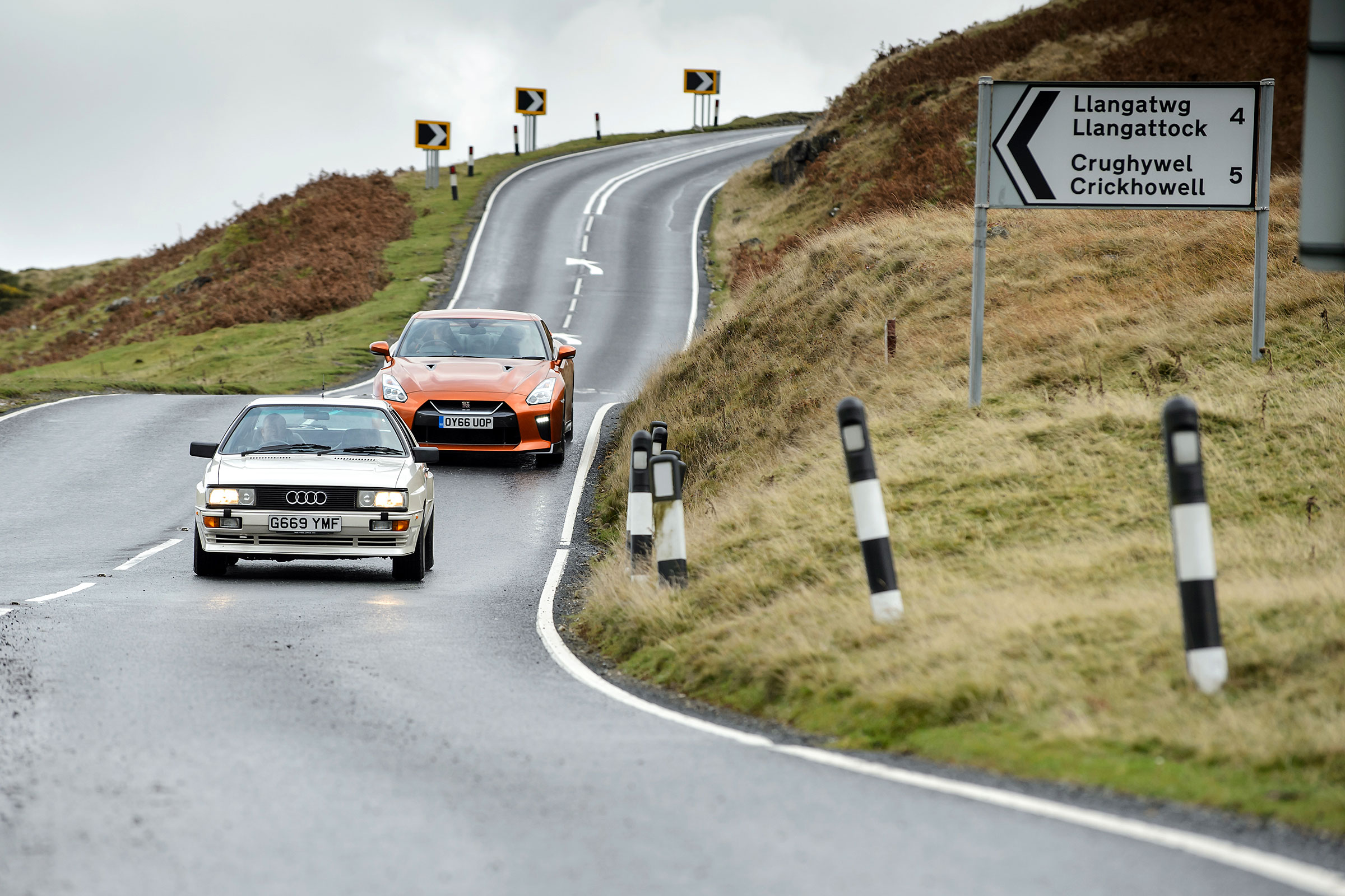 Audi Quattro and Nissan GT-R
