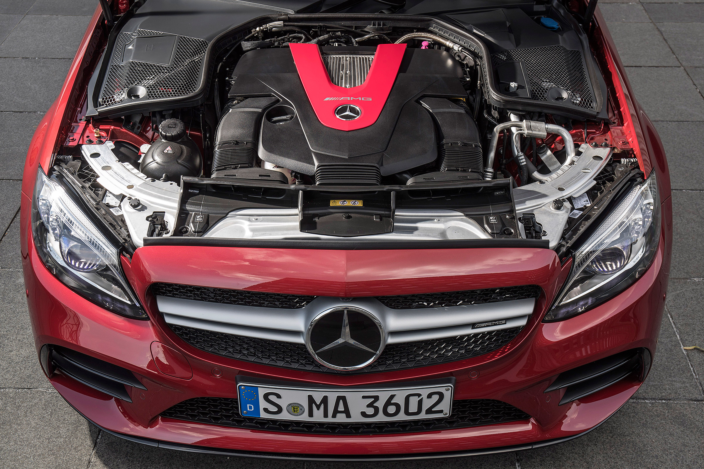 Mercedes-AMG C43 2018 facelift - engine