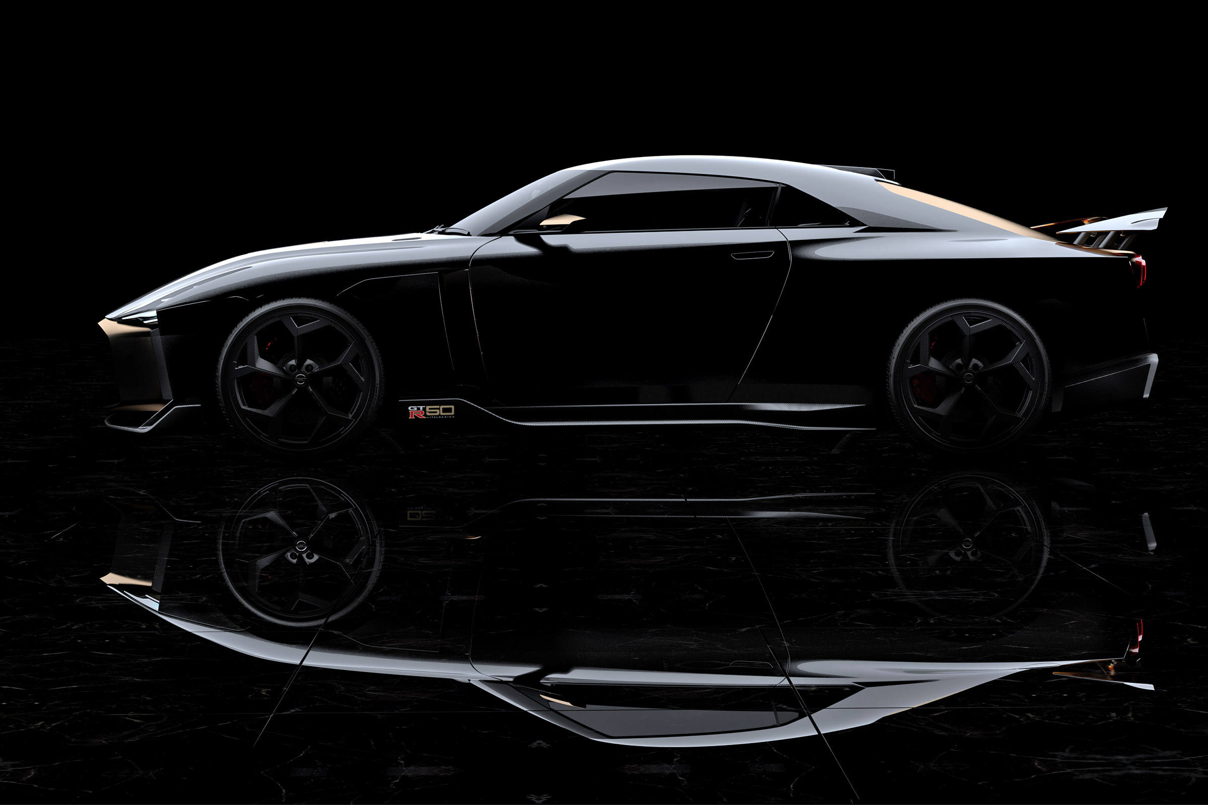 New Nissan GT-R50 by Italdesign prototype profile