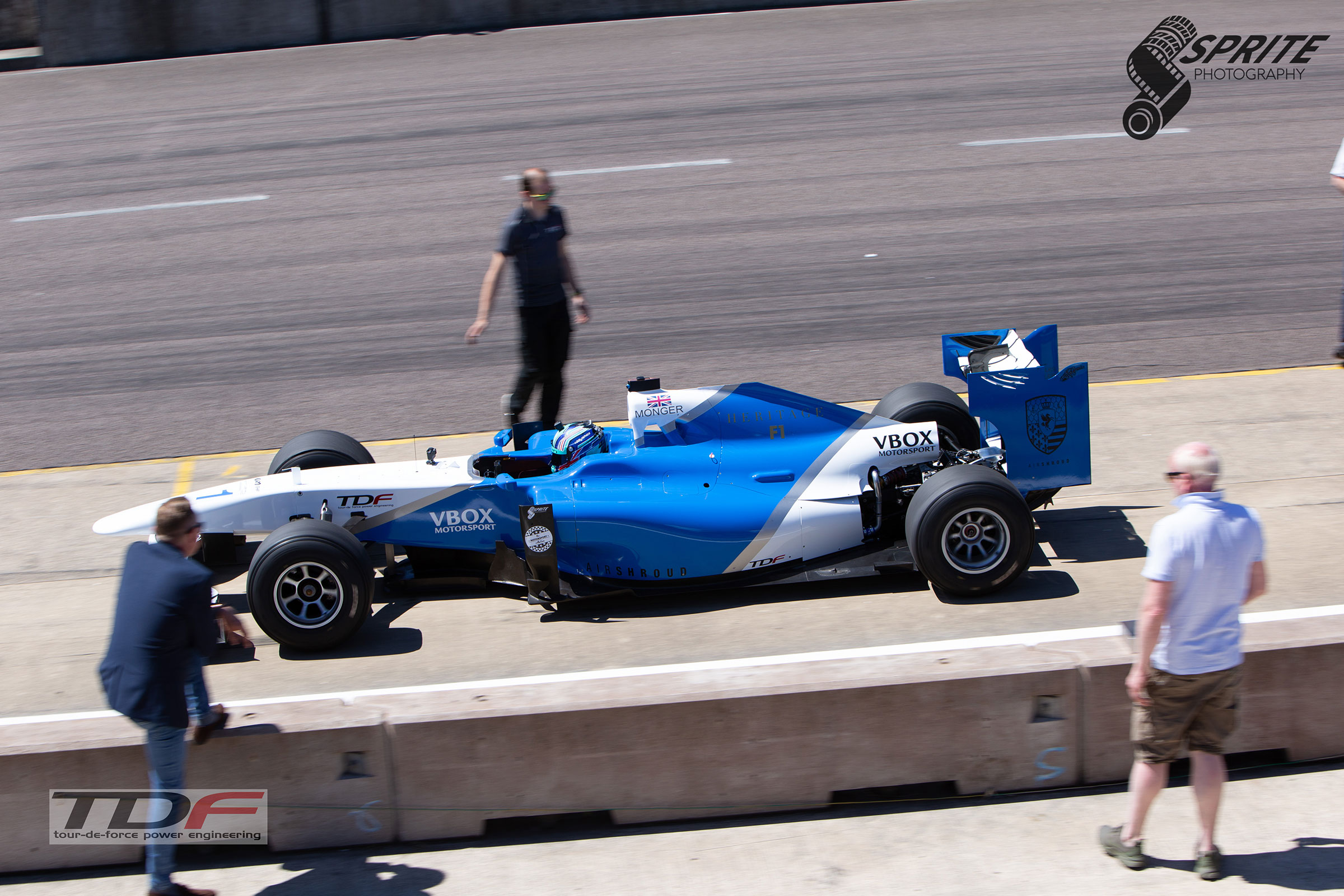 Billy Monger F1 test at Rockingham