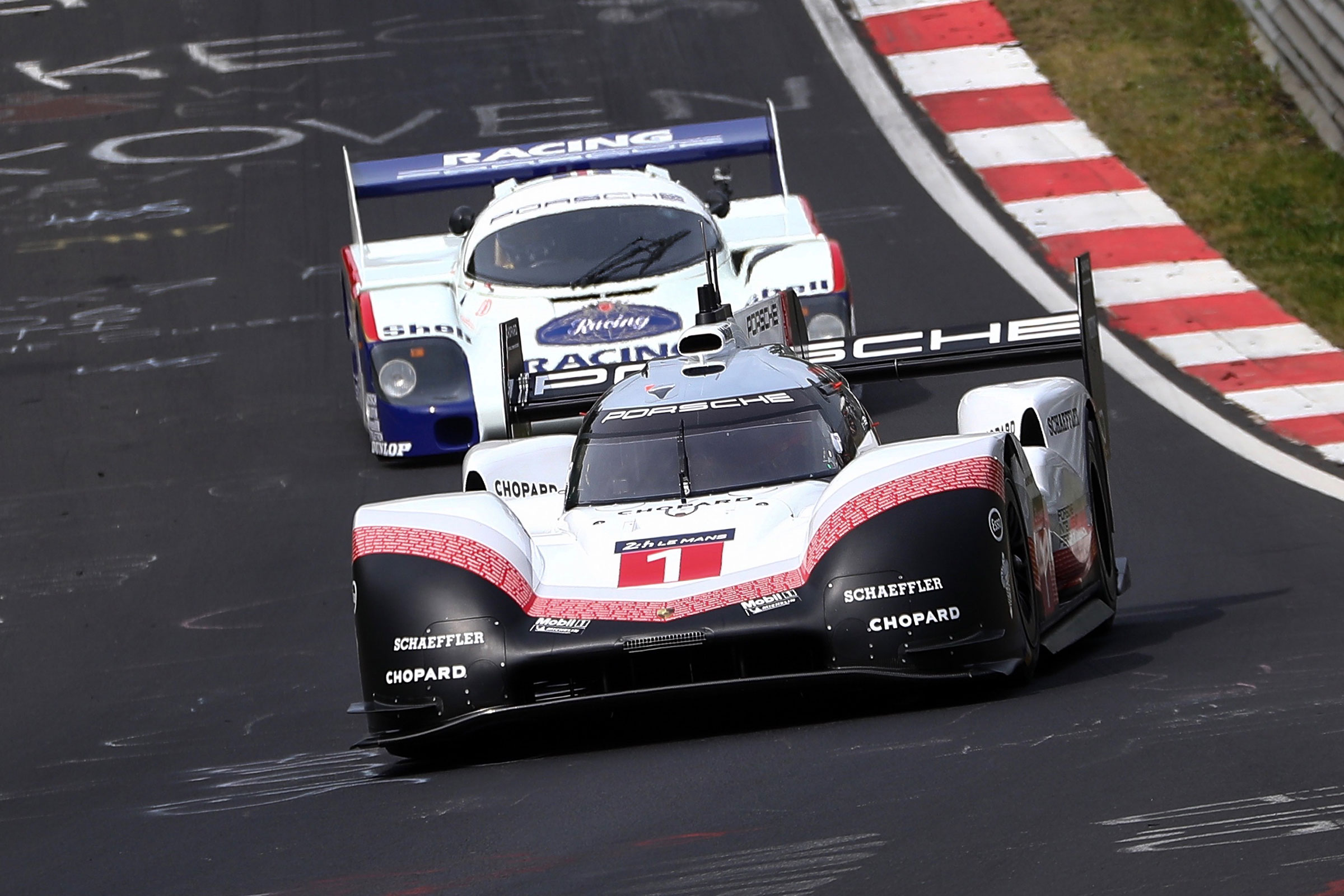 Porsche 919 Evo and Porsche 956 C