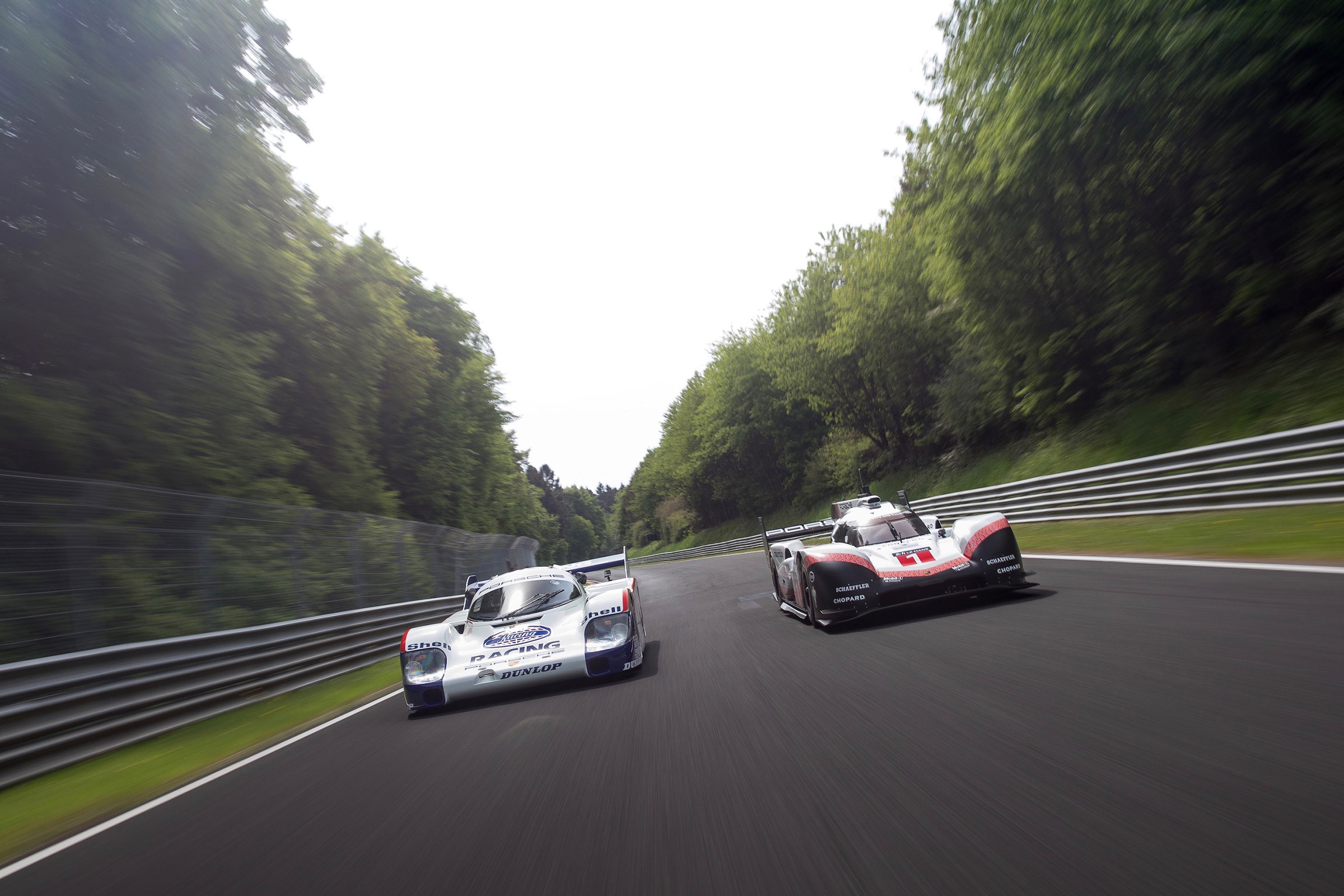 Porsche 919 Evo and Porsche 956 C