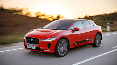Jaguar I-Pace driving - front quarter