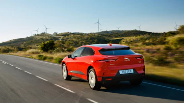 Jaguar I-Pace driving - rear quarter