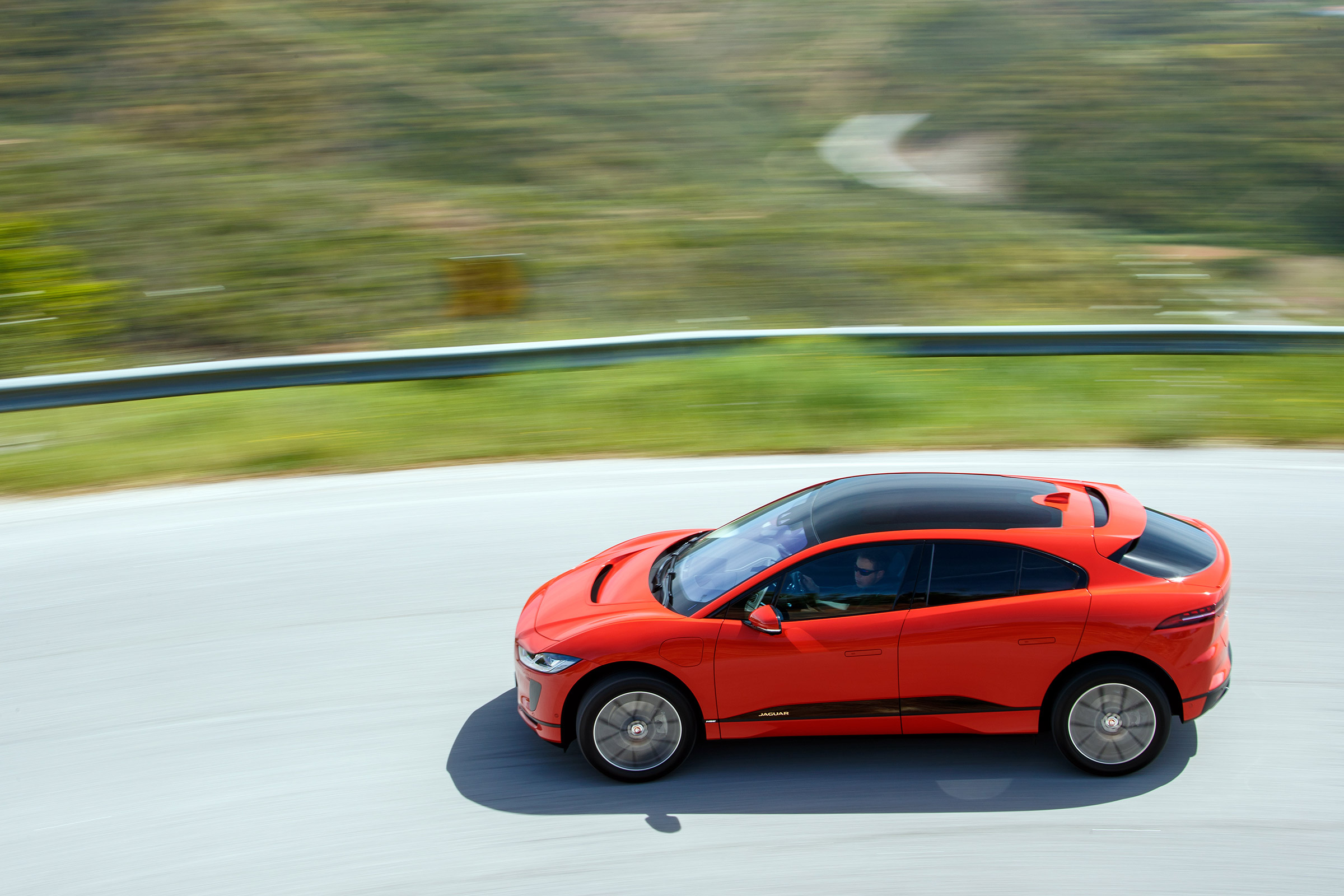 Jaguar I-Pace driving - side