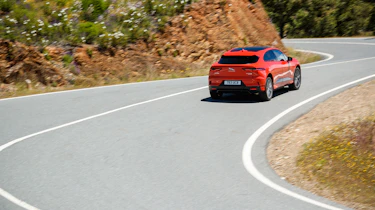 Jaguar I-Pace driving - rear