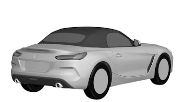 BMW Z4 patent leak - rear quarter