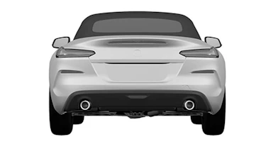 BMW Z4 patent leak - rear