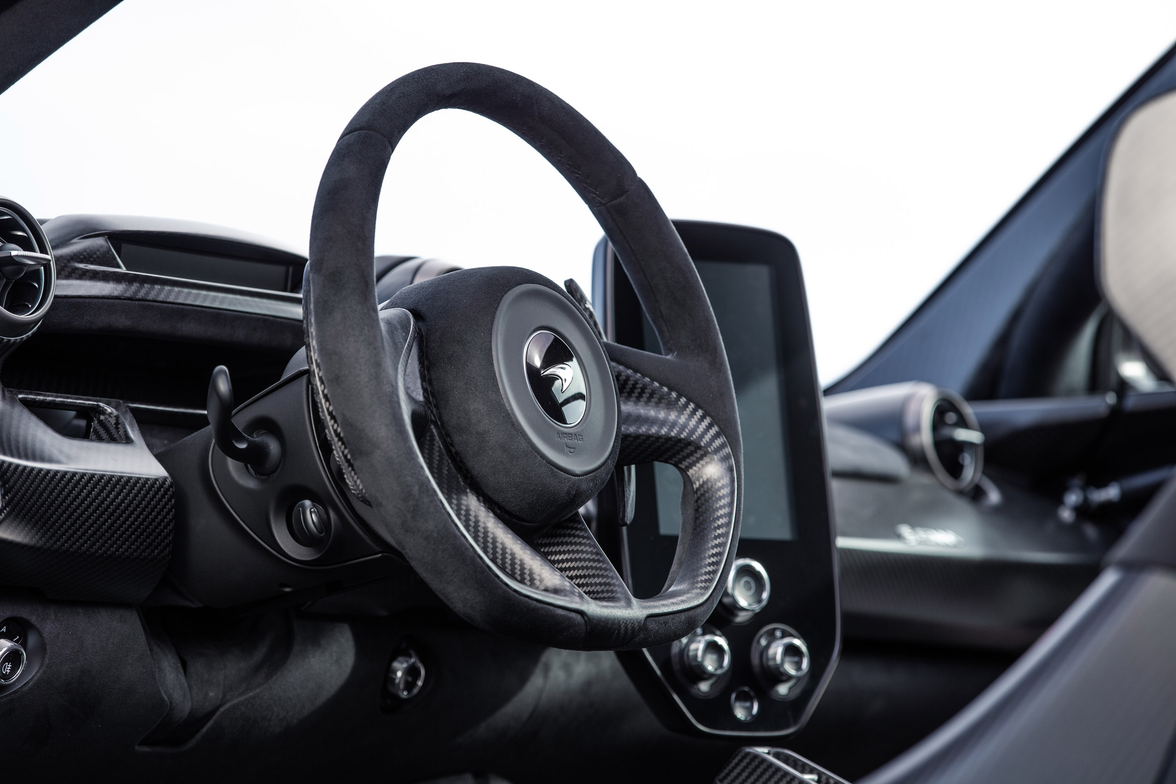 McLaren Senna track steering wheel