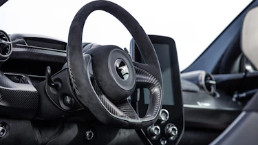 McLaren Senna track steering wheel