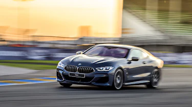 BMW 8-series front cornering