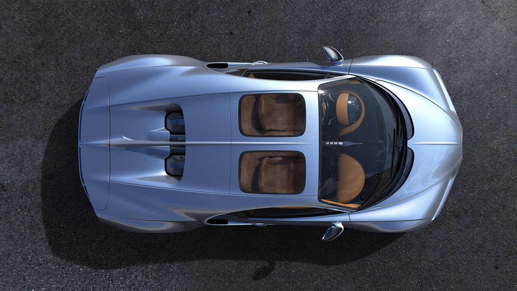 Bugatti Chiron Sky View top