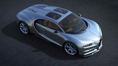 Bugatti Chiron Sky View front three quarters