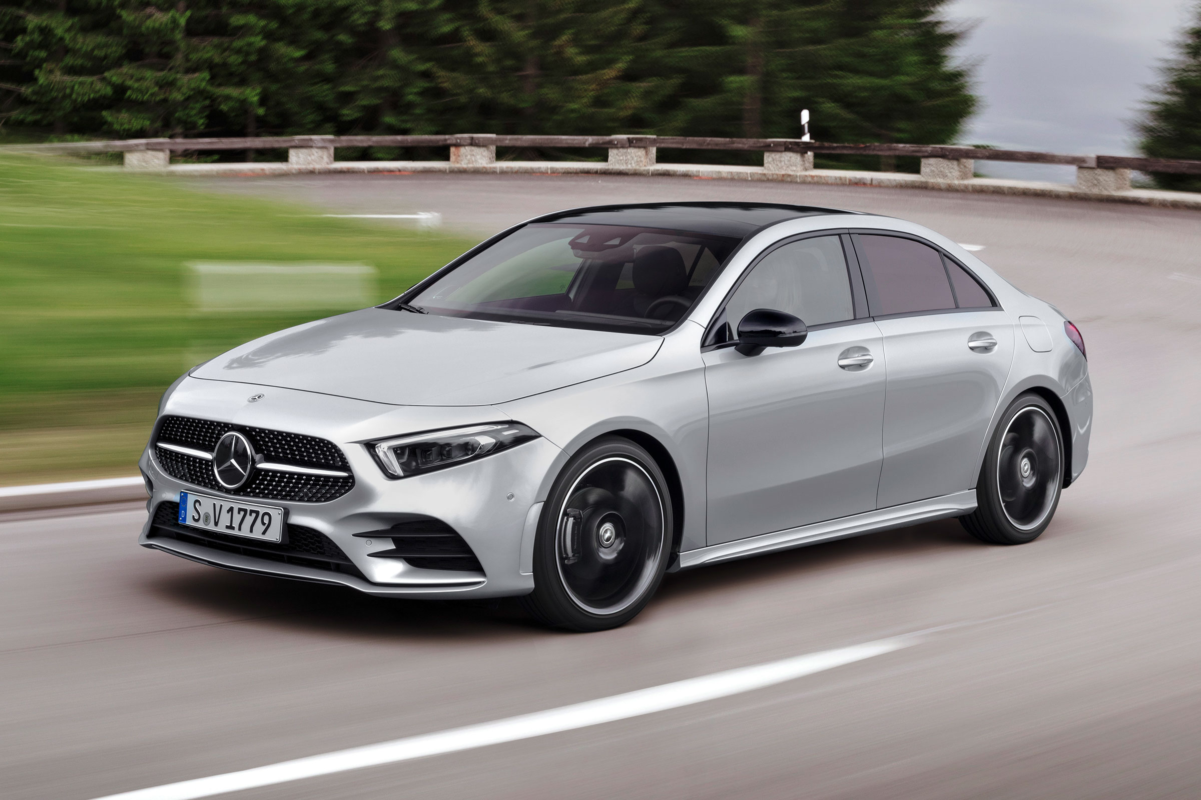 Mercedes-Benz A-class saloon – front quarter