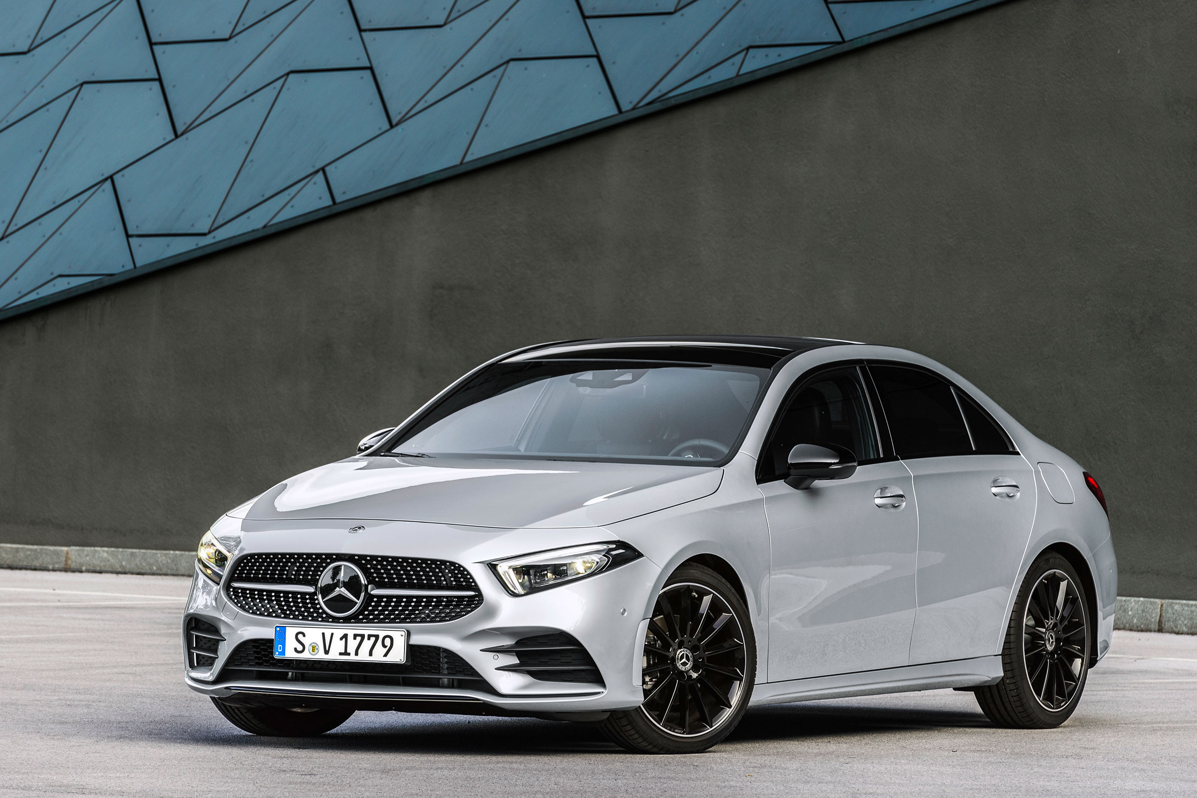Mercedes-Benz A-class saloon – front quarter