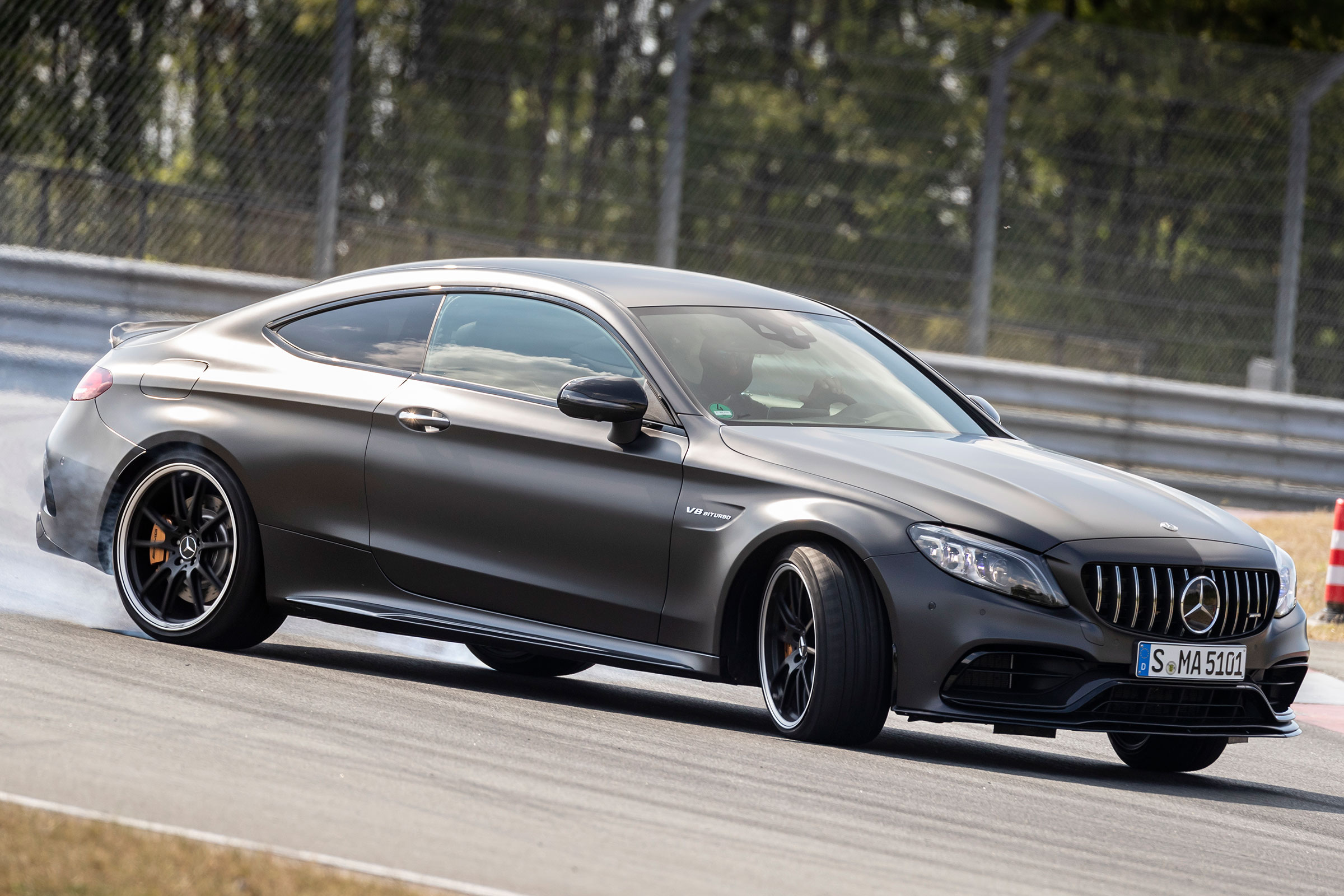 2019 Mercedes-AMG C63 – front quarter