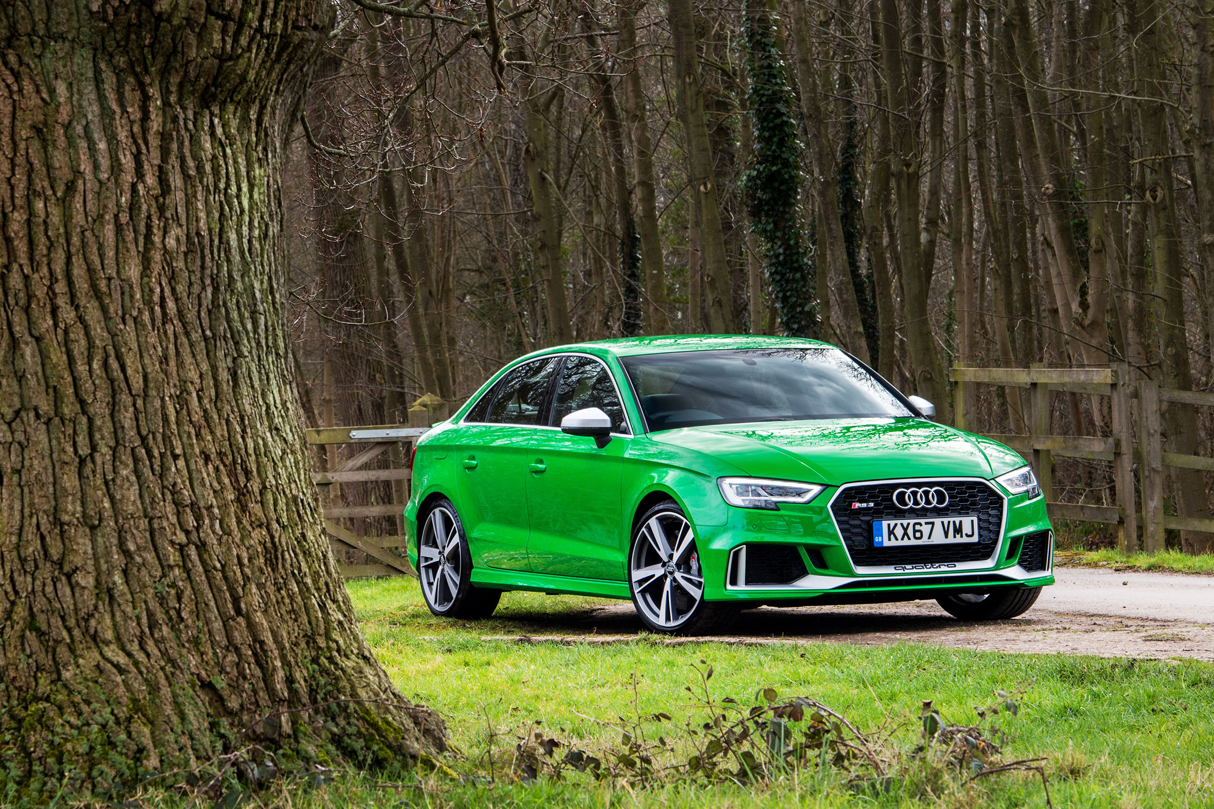 Audi RS3 saloon – front quarter