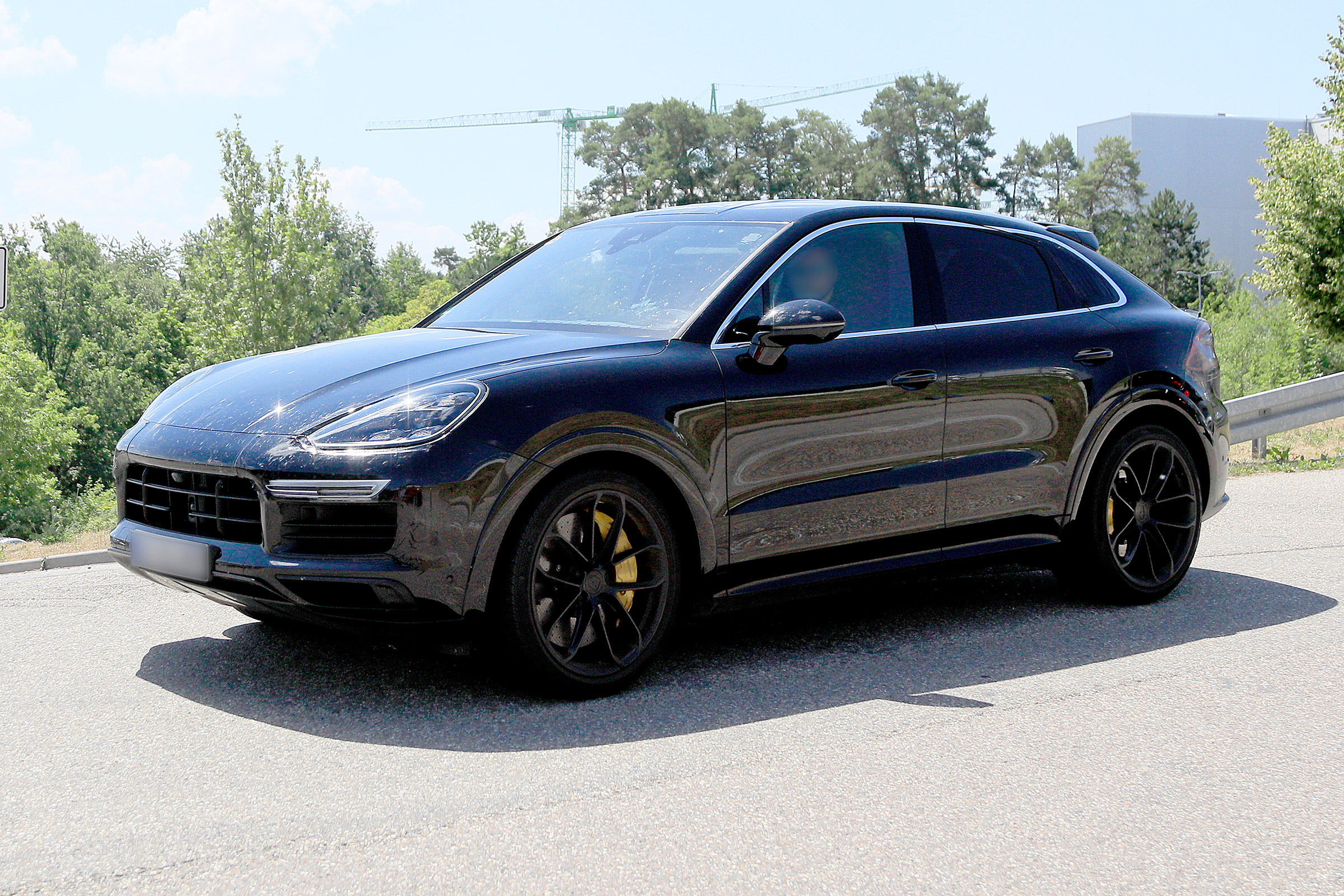 Porsche Cayenne Coupe spy - side