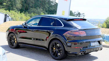 Porsche Cayenne Coupe spy - rear quarter