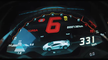 Lamborghini Aventador SV Jota - instrument cluster