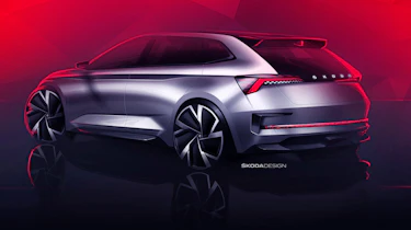 Skoda Vision RS concept sketch - rear