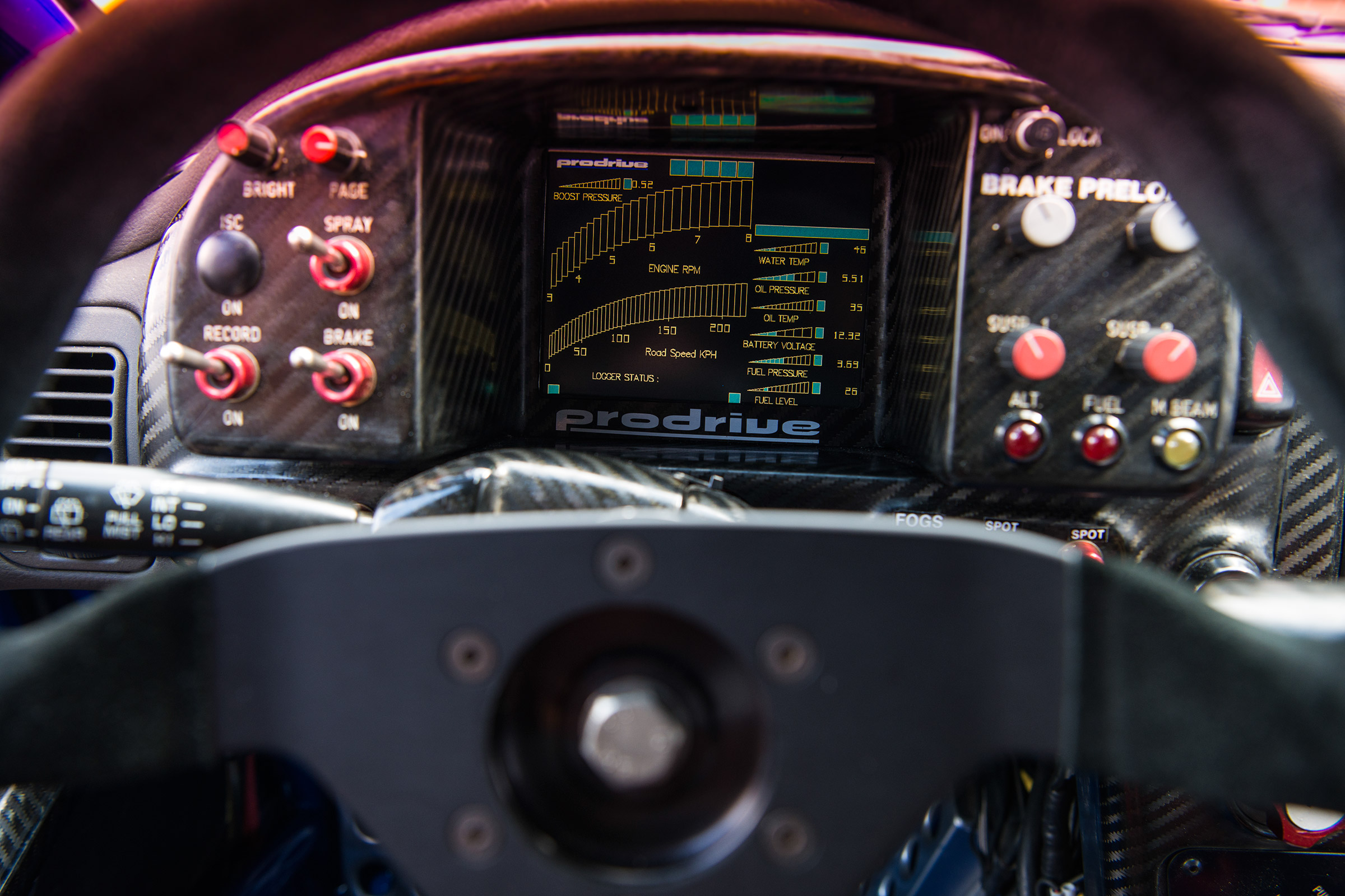 Anatomy of a WRC car - dials
