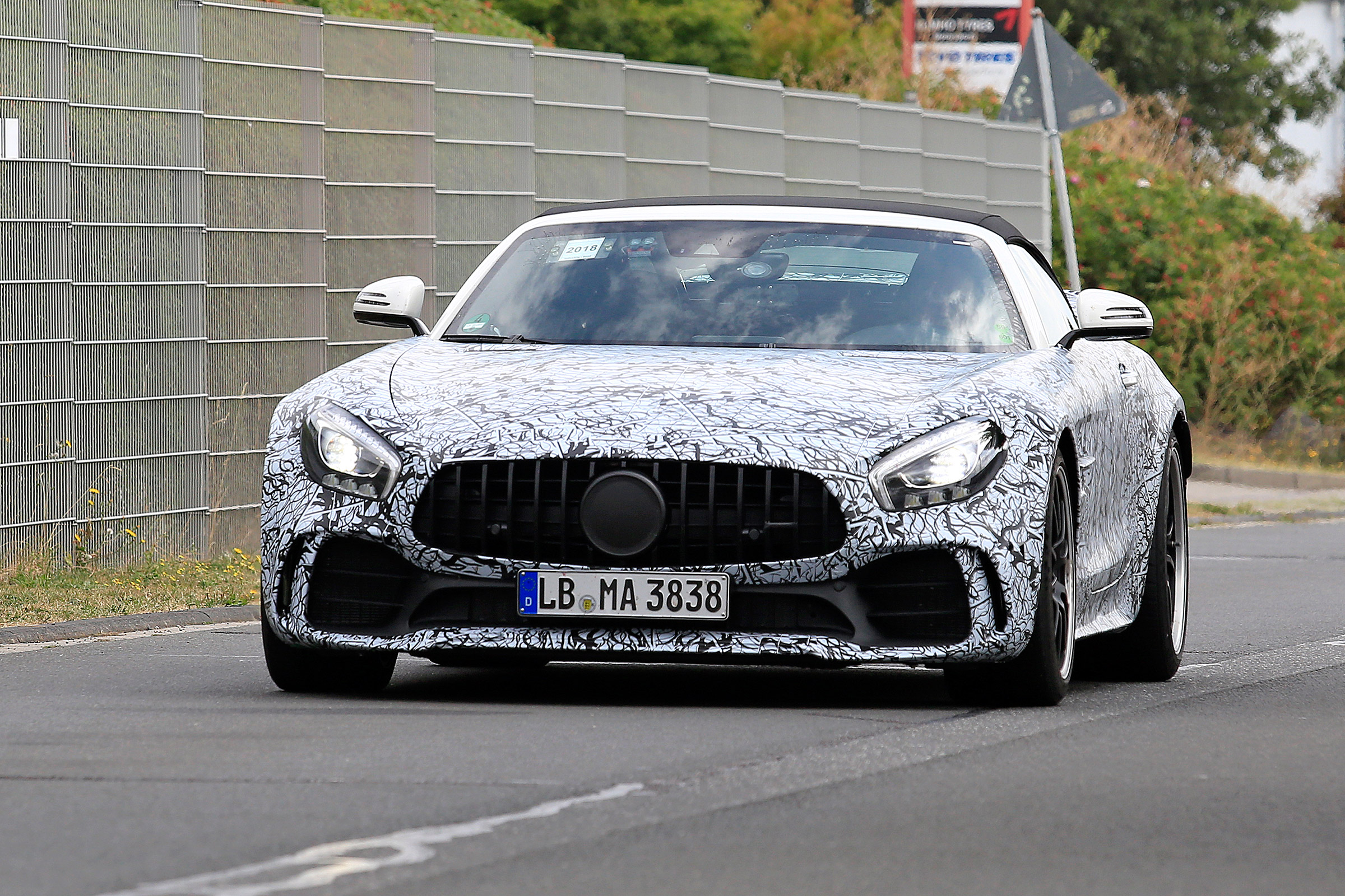 Mercedes-AMG GT R roadster spy - front
