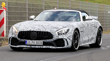 Mercedes-AMG GT R roadster spy - front quarter