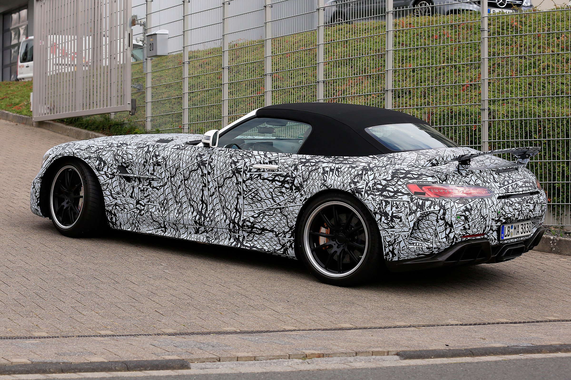 Mercedes-AMG GT R roadster spy - rear side