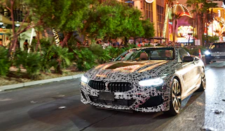 BMW 8-series cabrio test - front quarter